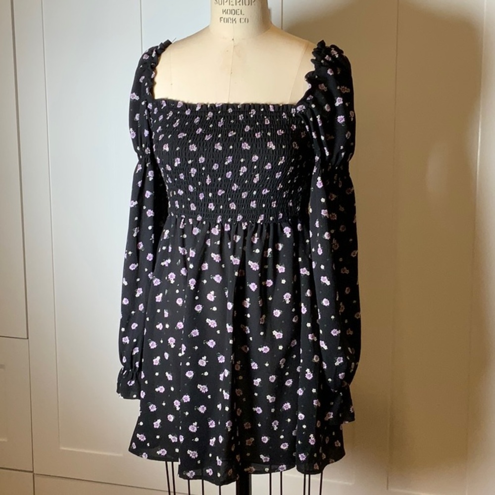 HM 90s Floral Mini Dress S